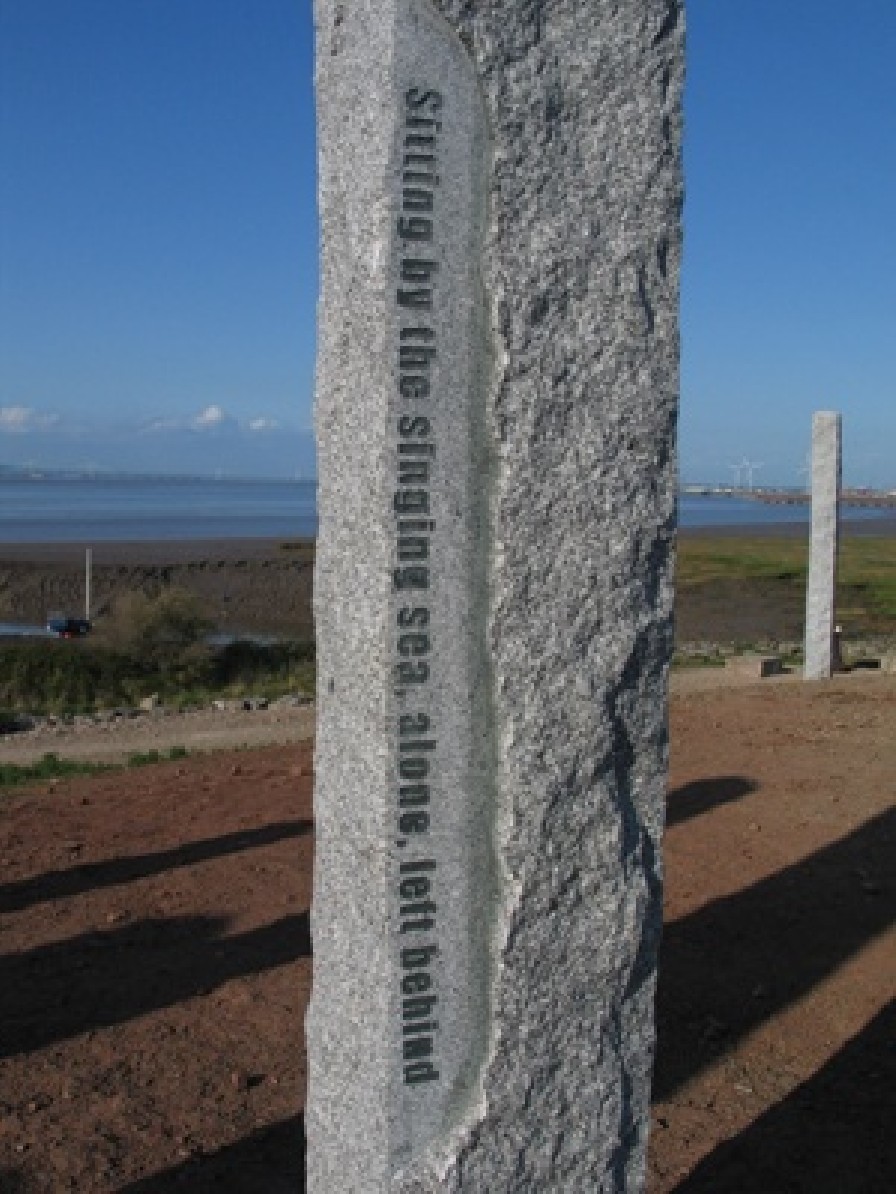 an element od sculpture "Full Fathom Five" on Portishead Arts Trail 